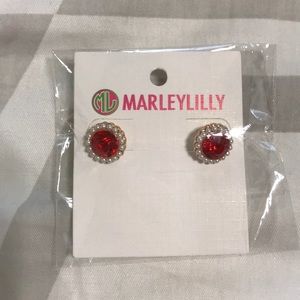 Red earrings